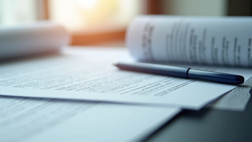 Imagen abstracta de un documento legal o contrato